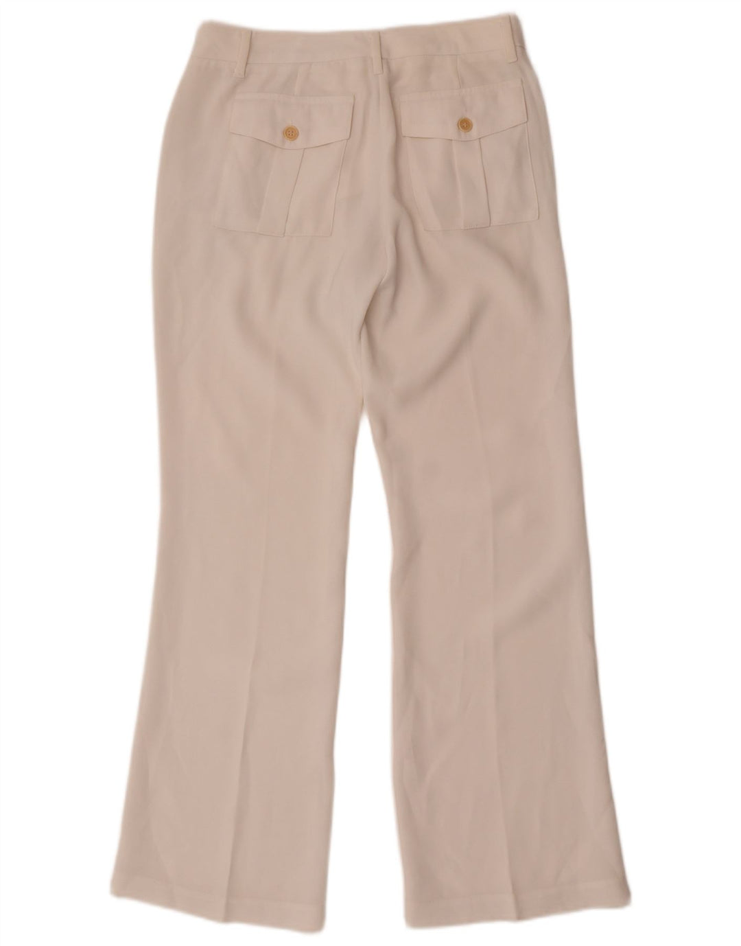 Benetton Γυναικείο παντελόνι Chino Bootcut W28 L30 Λευκό