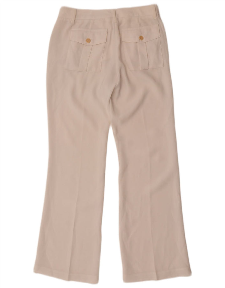 Benetton Γυναικείο παντελόνι Chino Bootcut W28 L30 Λευκό