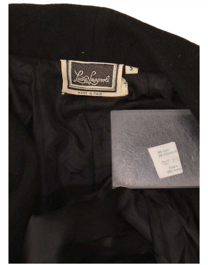 Luisa Spagnoli Γυναικείο υπερμεγέθη Military Blazer Jacket UK 10 Small Black