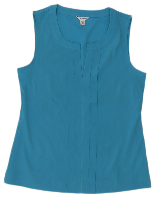 Γυναικεία αμάνικη μπλούζα Calvin Klein Top UK 6 XS Blue Polyester