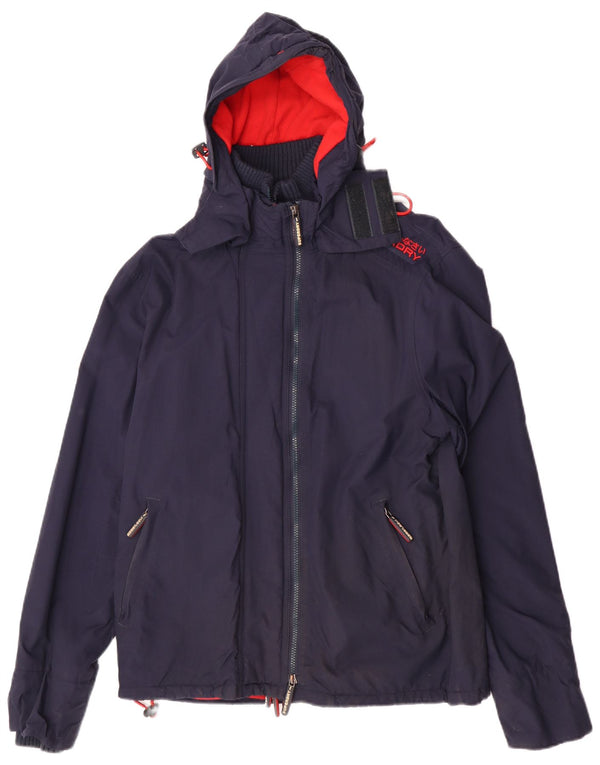 Ανδρικό μπουφάν Windcheater με κουκούλα Superdry UK 42 XL Navy Blue