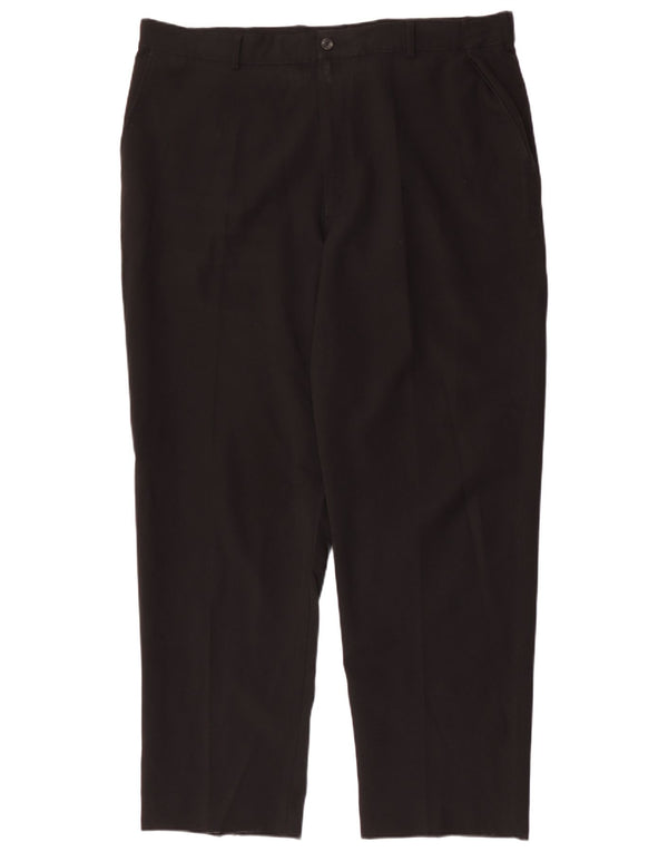 Ανδρικό κωνικό παντελόνι Chino FARAH W42 L31 Μαύρο πολυεστέρα