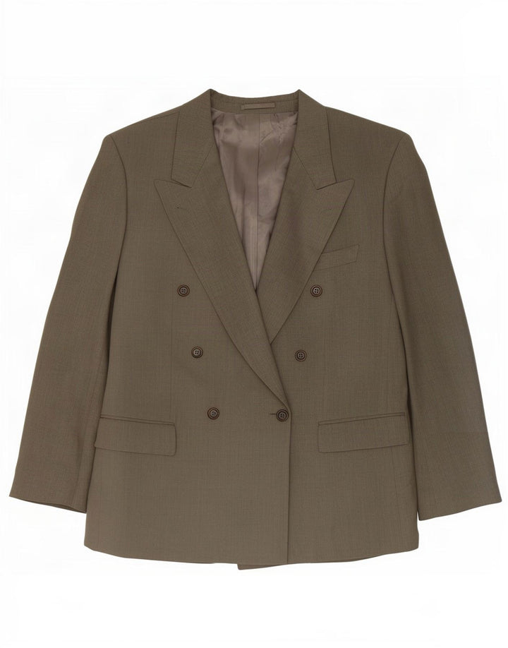 Ανδρικό σακάκι σακάκι με διπλό στήθος Hugo Boss EU 54 2XL Γκρι μαλλί