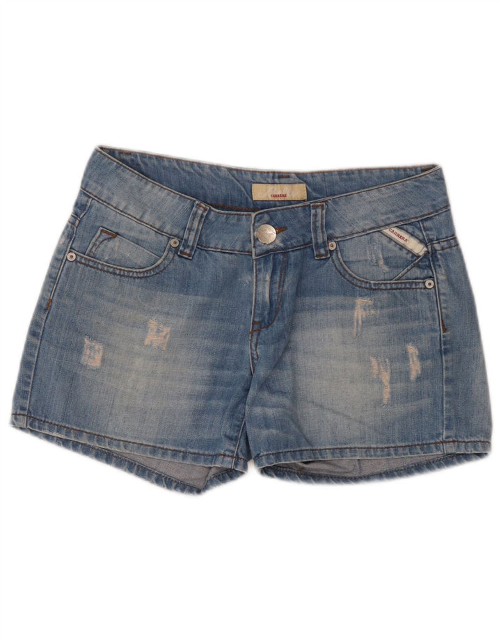 Γυναικείο τζιν σορτς Carrera Distressed W30 Medium Blue