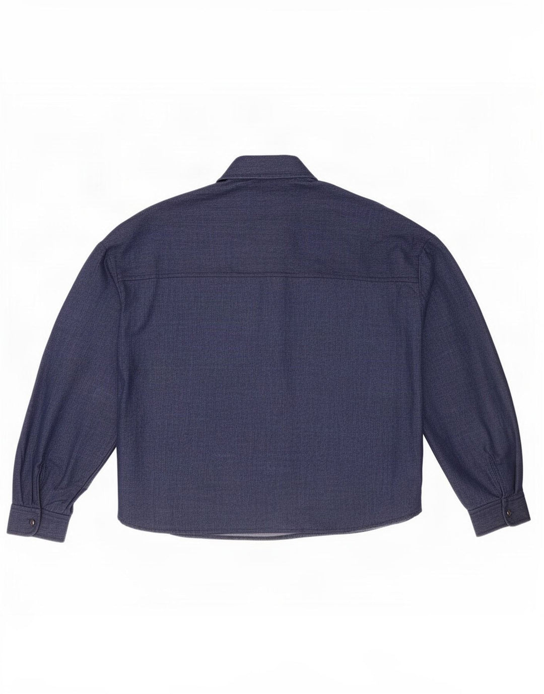 Zara Γυναικείο πουκάμισο Oversized UK 6 XS Navy Blue Polyester