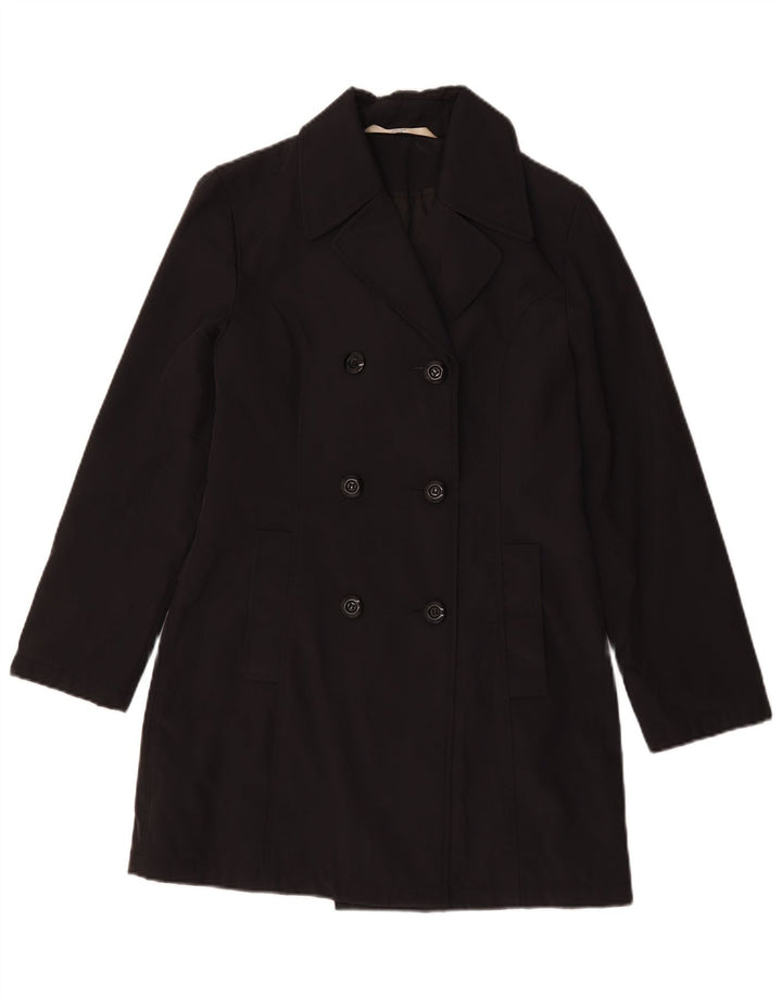 Marks & Spencer Γυναικείο παλτό St. Michael με διπλό στήθος UK 8 Small Black