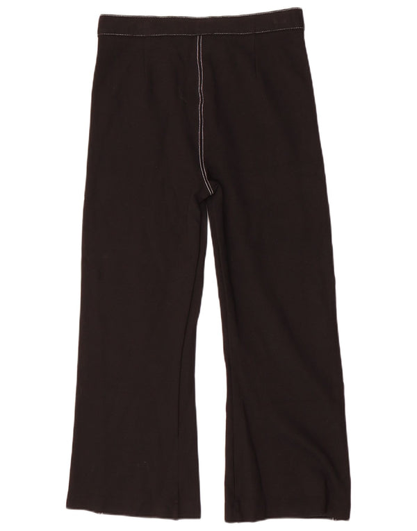 Topshop Γυναικείο φαρδύ παντελόνι casual UK 10 Small W28 L26 Black Viscose