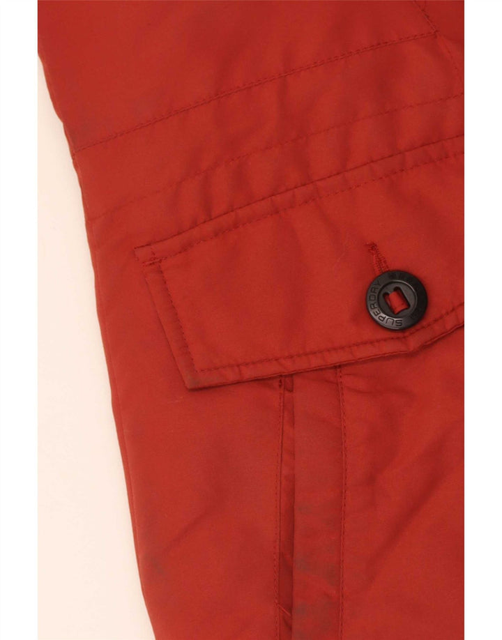 Superdry γυναικείο μπουφάν με κουκούλα Parka UK 10 Small Red Colourblock