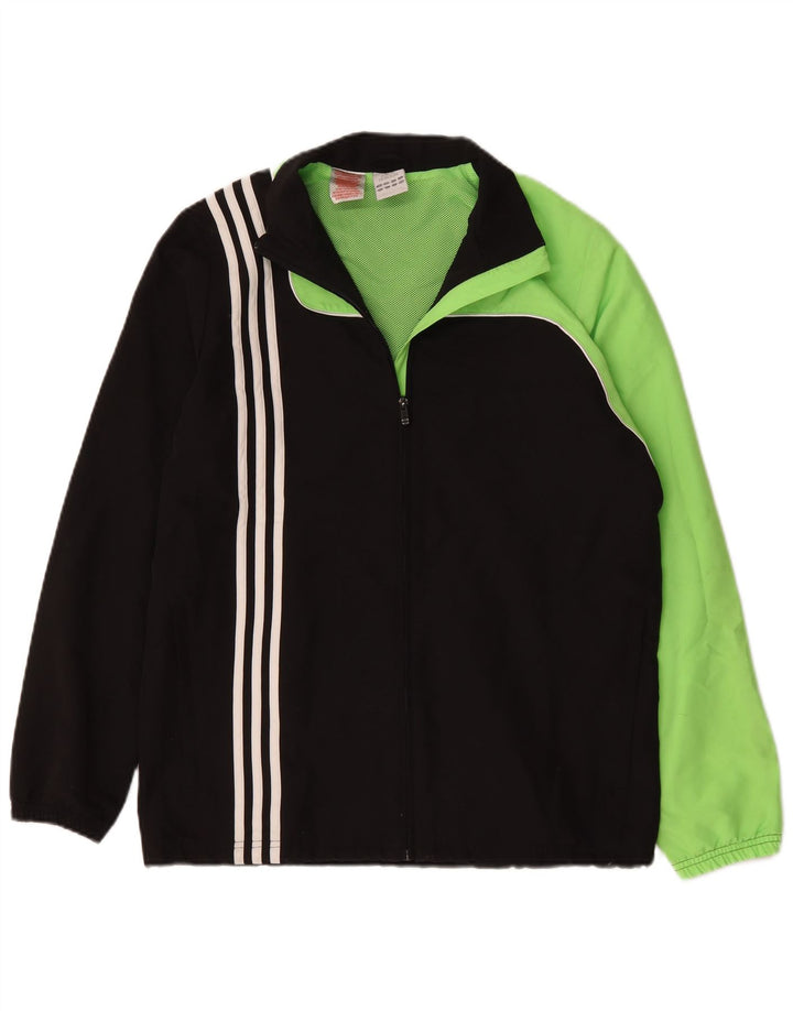 Κορυφαία φόρμα Adidas Boys σακάκι 15-16 ετών Μαύρο Colourblock Polyester