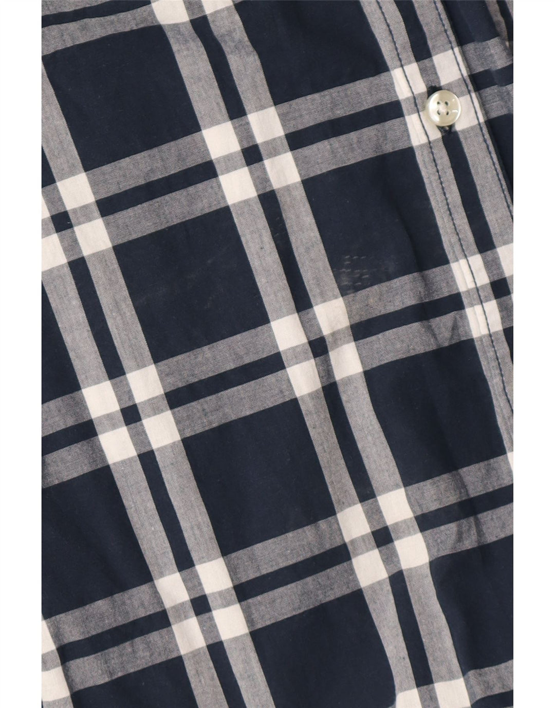 Jack & Jones Ανδρικό κοντομάνικο πουκάμισο με μεσαίο μπλε ναυτικό καρό βαμβακερό