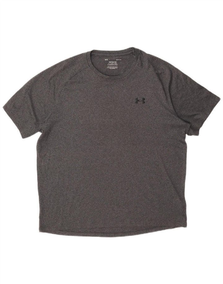 Under Armour Ανδρικό T-Shirt Top Large Grey Polyester