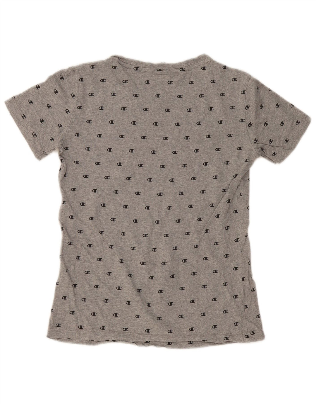 Γυναικείο γραφικό μπλουζάκι CHAMPION Top UK 12 μεσαίο γκρι βαμβακερό