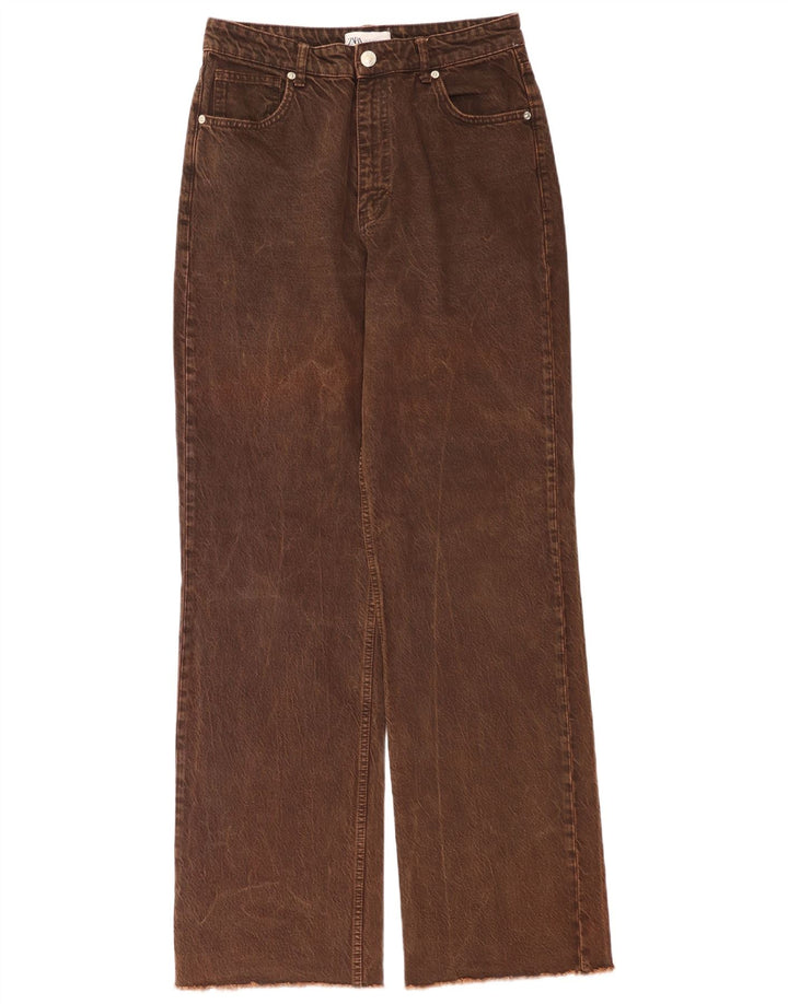 Zara Γυναικείο Straight Jeans EU 40 Medium W30 L33 Brown
