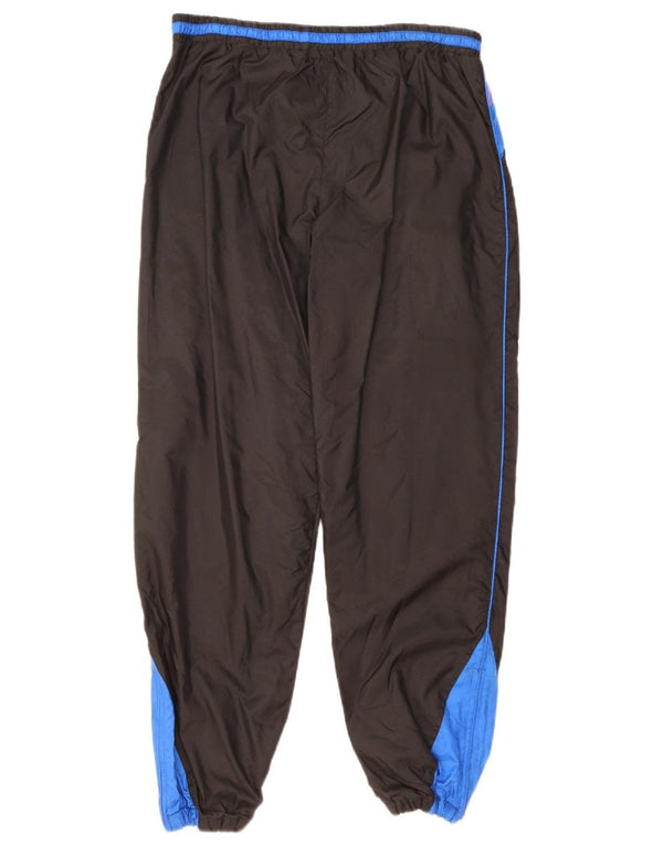 Vintage ανδρική αθλητική φόρμα Παντελόνι Joggers Medium Black Colorblock Nylon