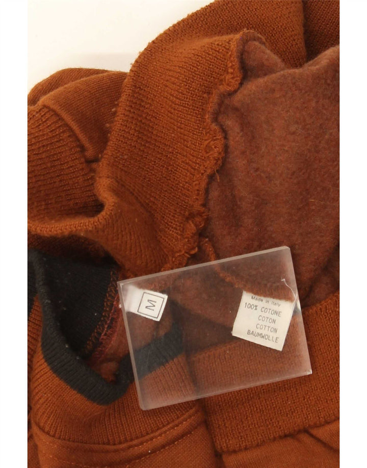 Vintage ανδρικό γραφικό φούτερ Jumper Μεσαίο καφέ βαμβακερό