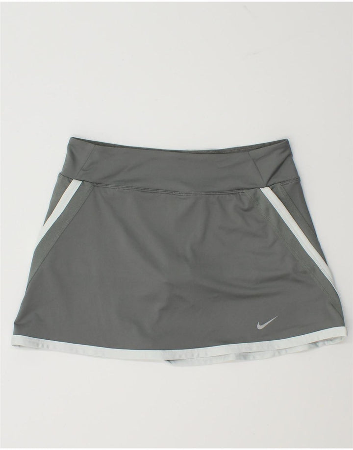 Nike γυναικείο Dri Fit Skort UK 14 Large Grey Colorblock Πολυεστέρας