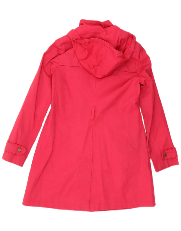 Tommy Hilfiger γυναικεία καμπαρντίνα με κουκούλα UK 10 Small Pink Coat