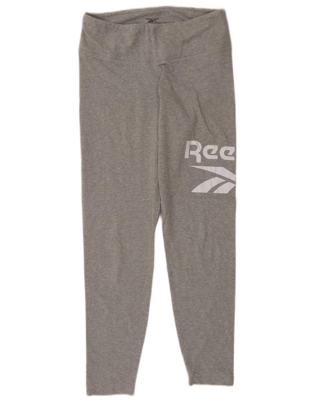 Γυναικεία γραφικά κολάν Reebok UK 12/14 Μεσαίο γκρι βαμβακερό