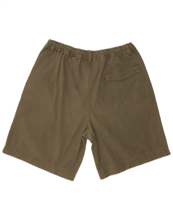 Zara Ανδρικό Σορτς Chino Μεγάλο W34 Χακί Βαμβακερό