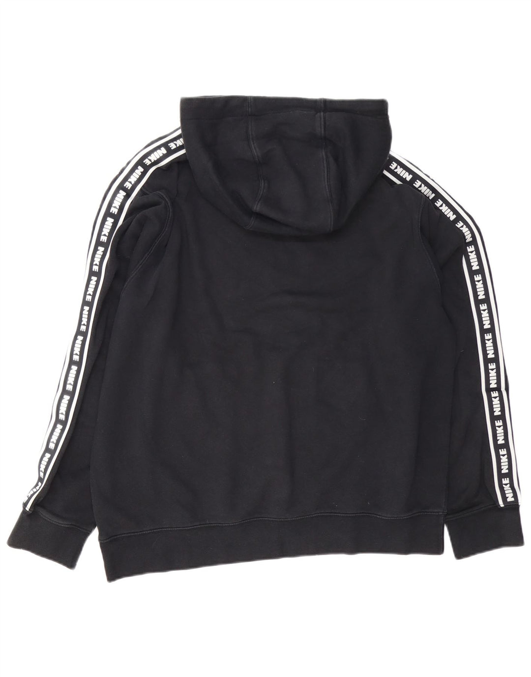 Ανδρικό γραφικό κουκούλα NIKE, μεγάλο μαύρο βαμβακερό