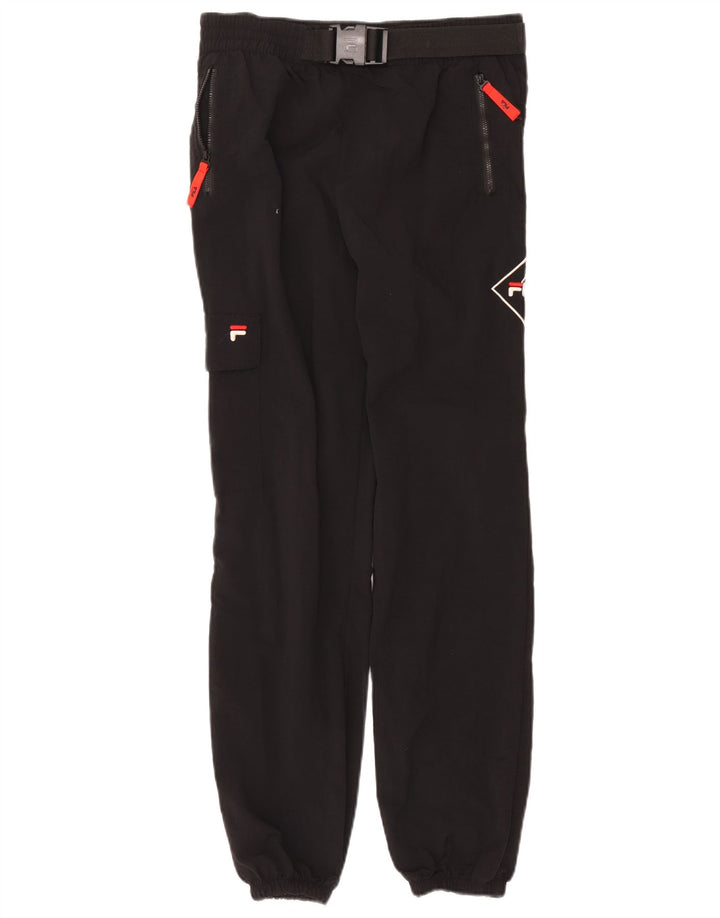 Ανδρική φόρμα φόρμας Fila Graphic Cargo Παντελόνι Joggers Medium Black Nylon