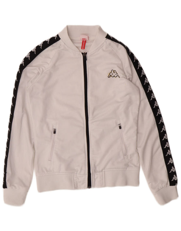 KAPPA Girls Graphic αθλητική φόρμα Top Jacket 11-12 Years Small White