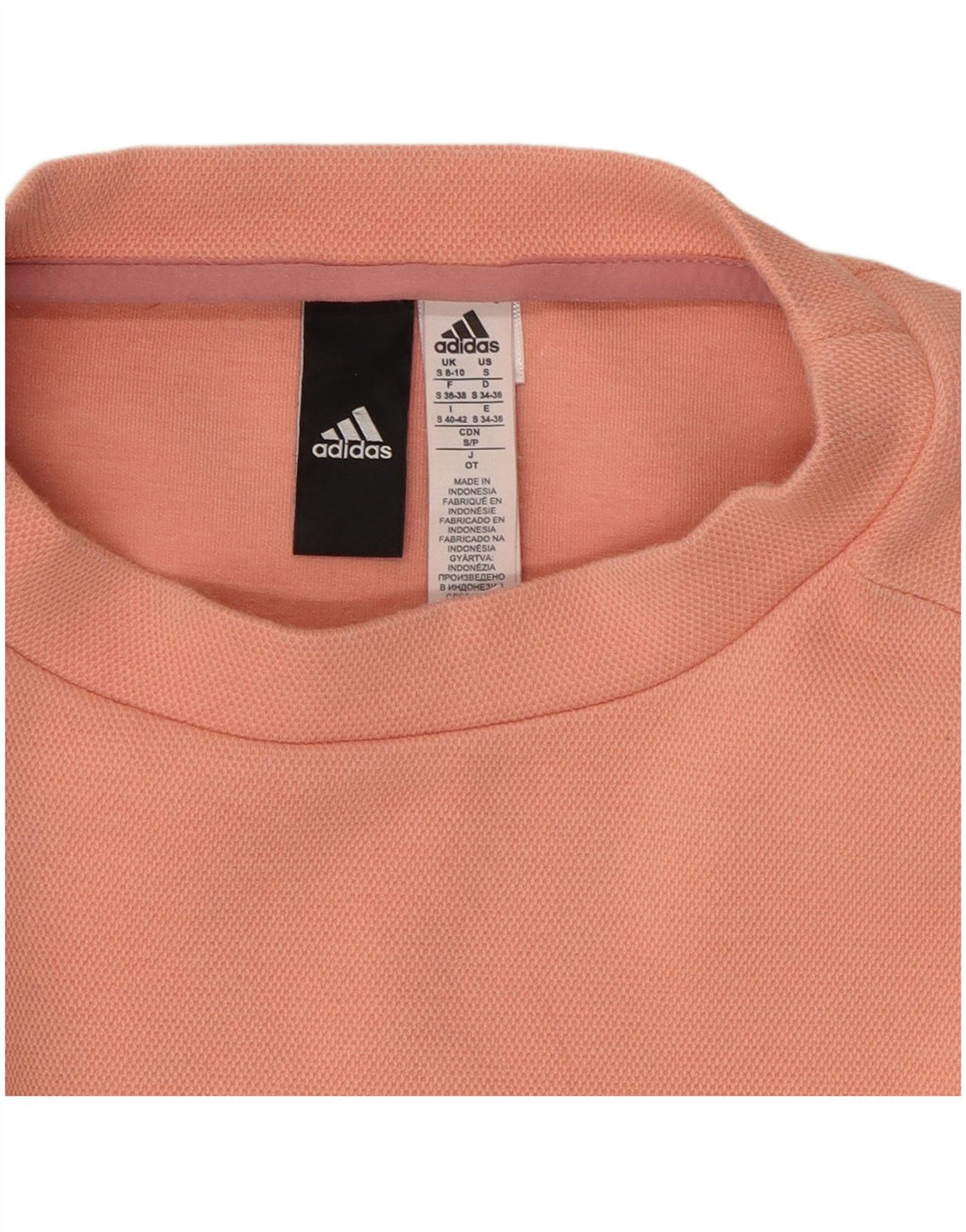 ADIDAS Γυναικεία φούτερ υπερμεγέθη Jumper UK 8/10 Μικρό ροζ βαμβακερό