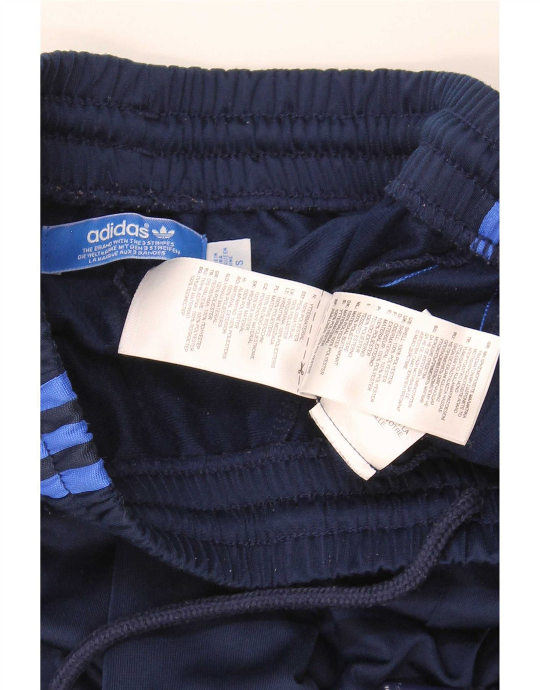 Ανδρική αθλητική φόρμα Adidas Παντελόνι Μικρό Navy Blue Polyester