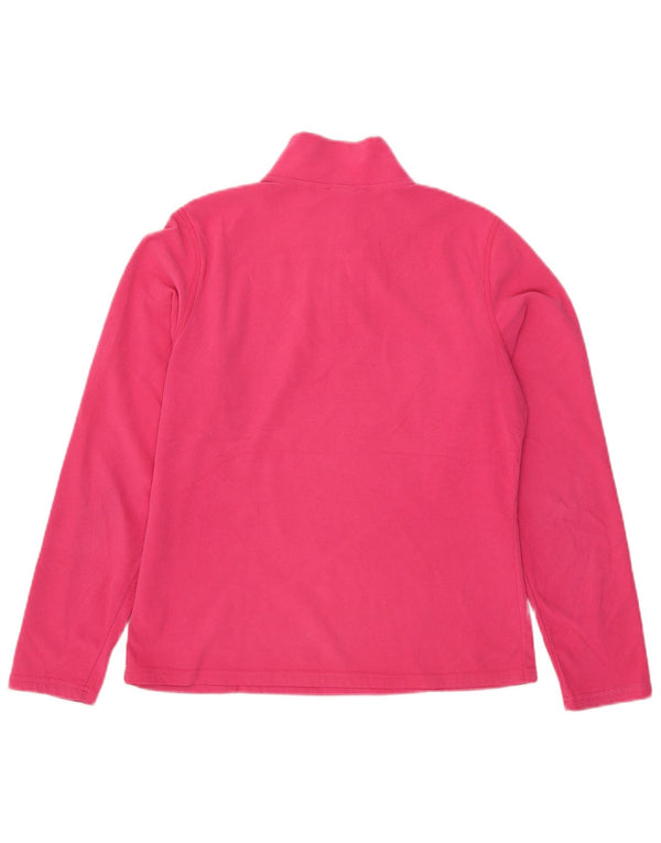 The North Face γυναικείο φερμουάρ Fleece Jumper UK 12 Medium Pink Polyester