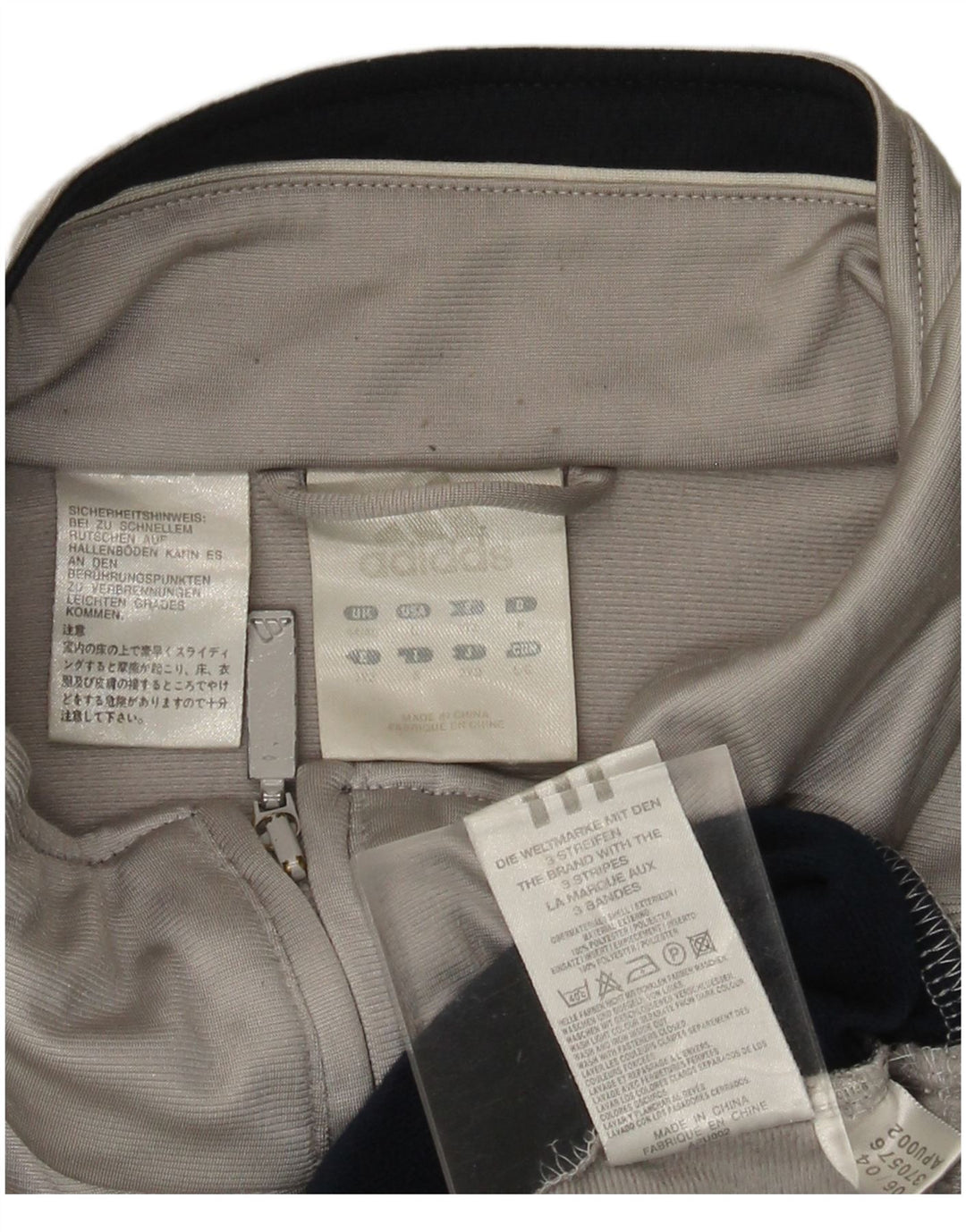 Ανδρική φόρμα ADIDAS Top Jacket UK 44/46 Large Grey Colourblock Polyester