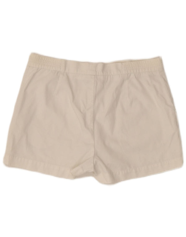 Reebok Womens Graphic Sport Shorts UK 14 Large White Sports