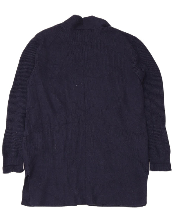 Marks & Spencer Γυναικείο πουλόβερ Longline Cardigan UK 12 Medium Navy Blue