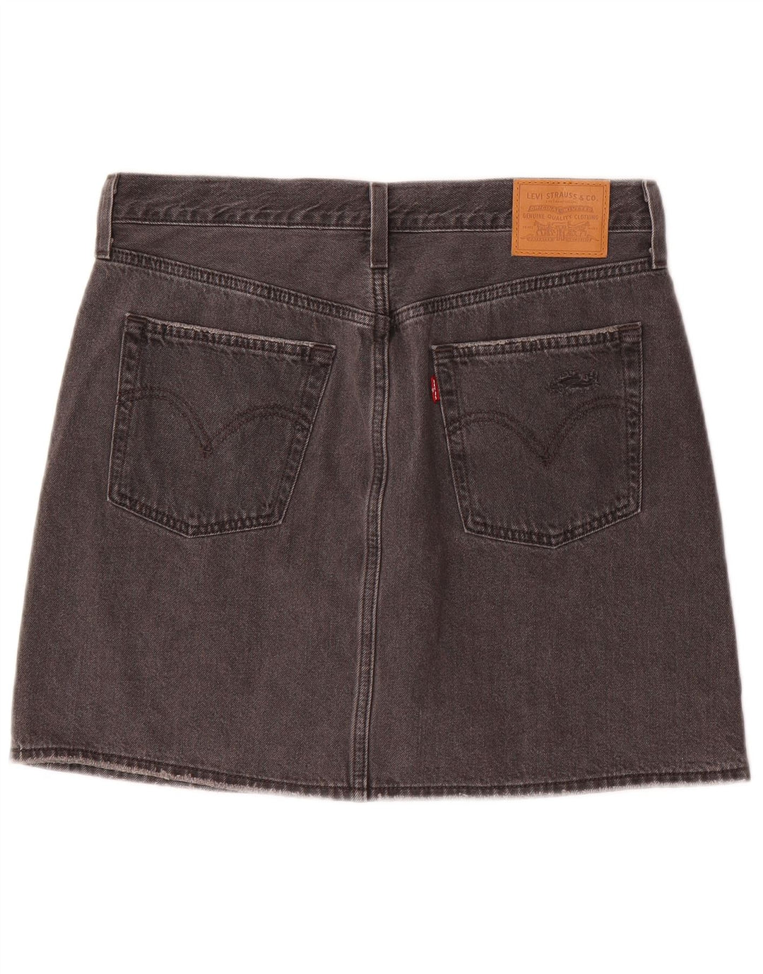 Γυναικεία Μίνι Τζιν Φούστα LEVI'S W30 Μεσαίο Καφέ Βαμβακερό