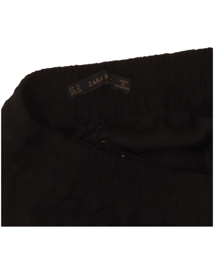 Zara Γυναικείο κωνικό παντελόνι Chino Medium W28 L27 Μαύρο