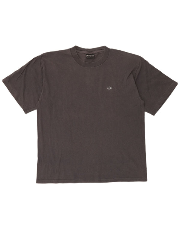 Ανδρικό γραφικό T-Shirt Champion Top Larg γκρι βαμβακερό