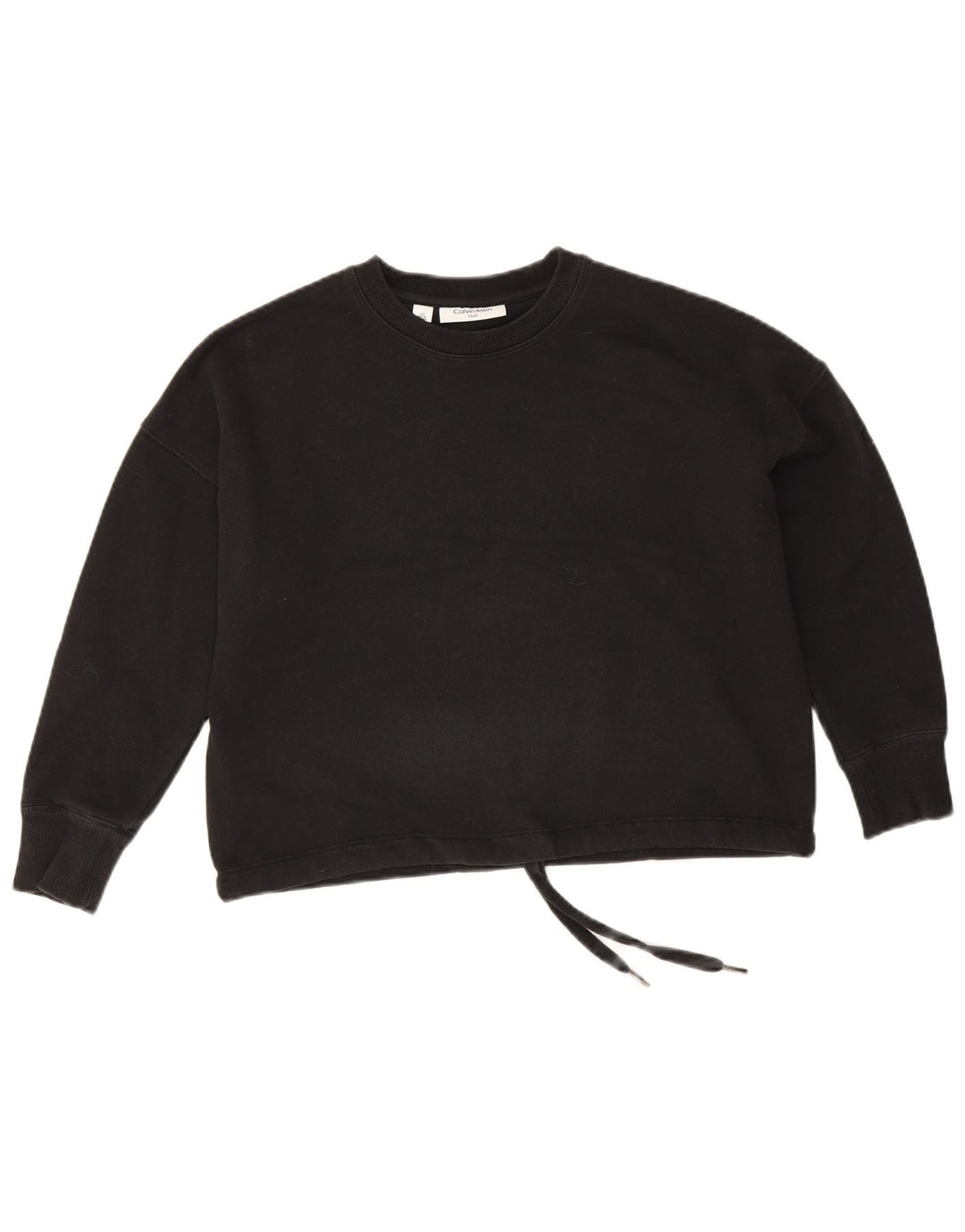 Calvin Klein Γυναικείο γκολφ Crop Oversized Top 3/4 μανίκια UK 10 Small Black