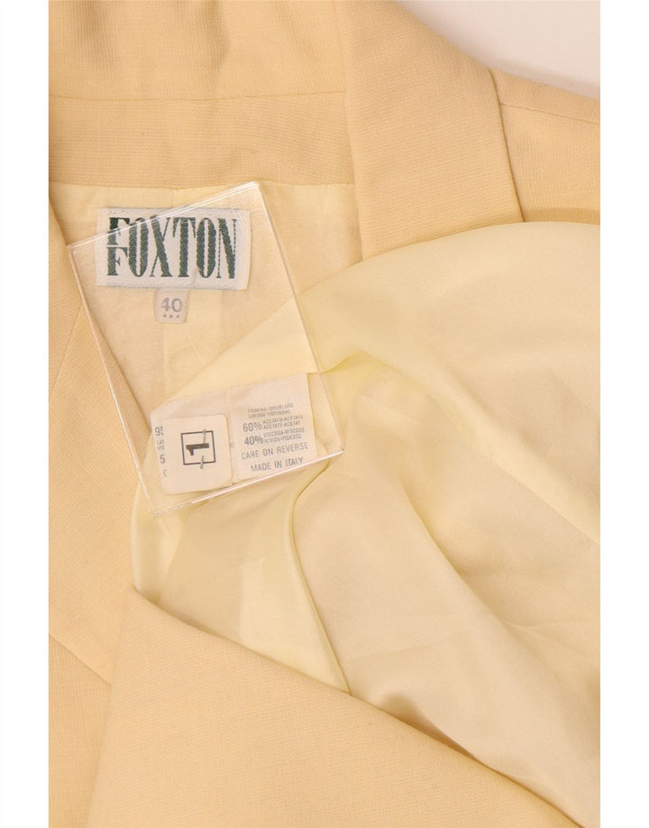Vintage Γυναικείο Παλτό IT 40 Small Beige Acetate