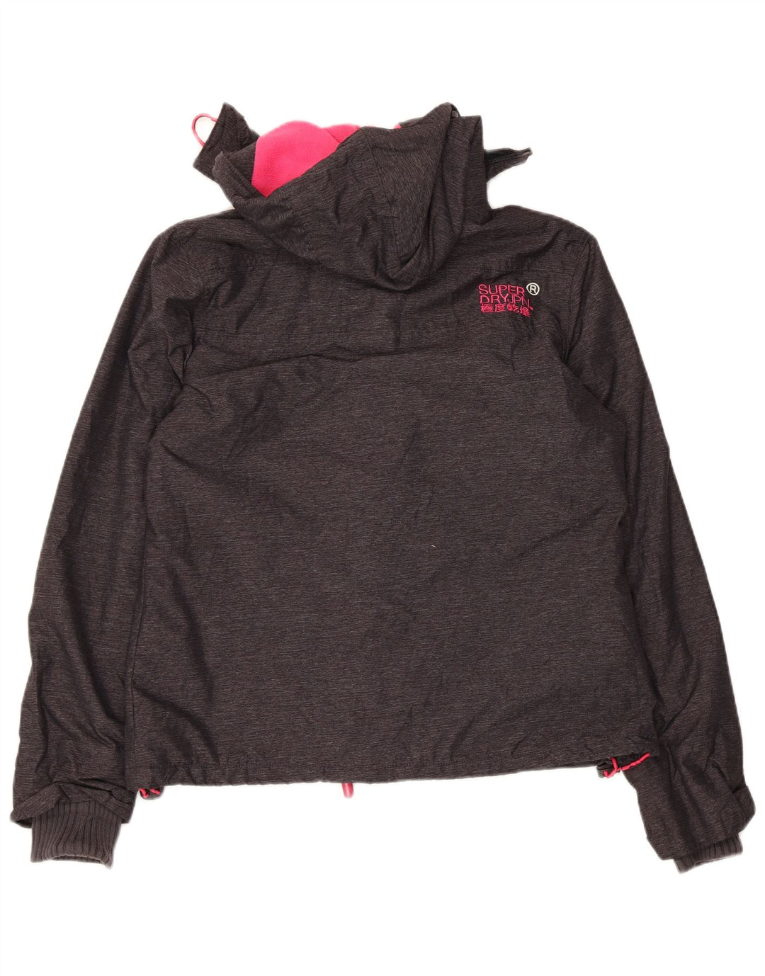 Superdry Γυναικείο Windcheater Hooded Windbreaker Jacket UK 16 Large Grey