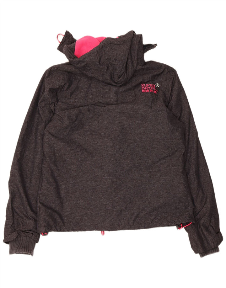 Superdry Γυναικείο Windcheater Hooded Windbreaker Jacket UK 16 Large Grey