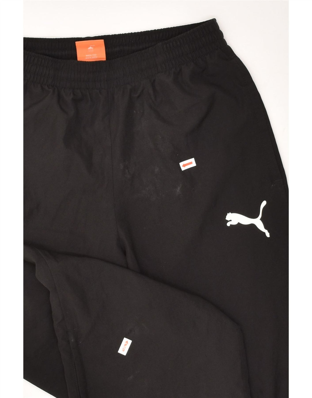 PUMA Womens Tracksuit Trousers Medium Black Polyester | Vintage Puma | Thrift | Second-Hand Puma | Used Clothing | Messina Hembry 