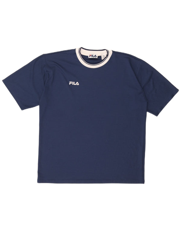 Ανδρικό T-Shirt FILA Top XL Navy Blue Polyester