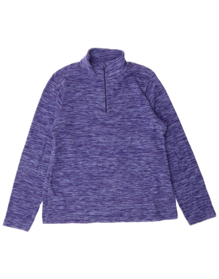 Mountain Warehouse Womens Fleece Jumper UK 14 Large Purple Polyester