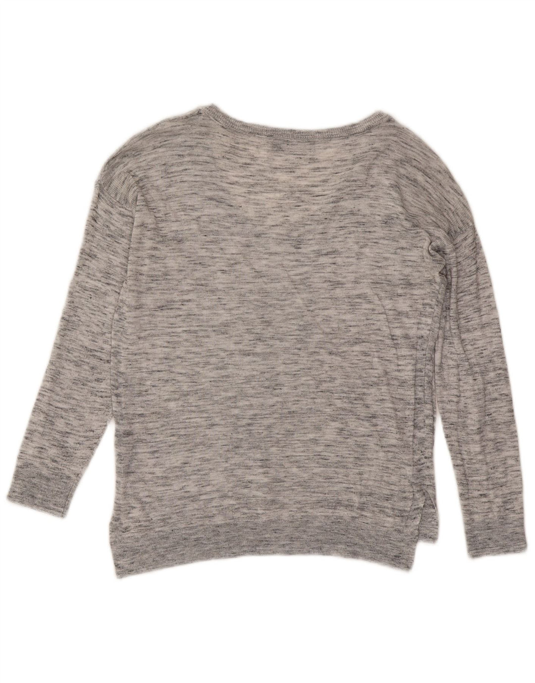Marks & Spencer Γυναικείο πουλόβερ με λαιμόκοψη σε V UK 8 Small Grey Flecked