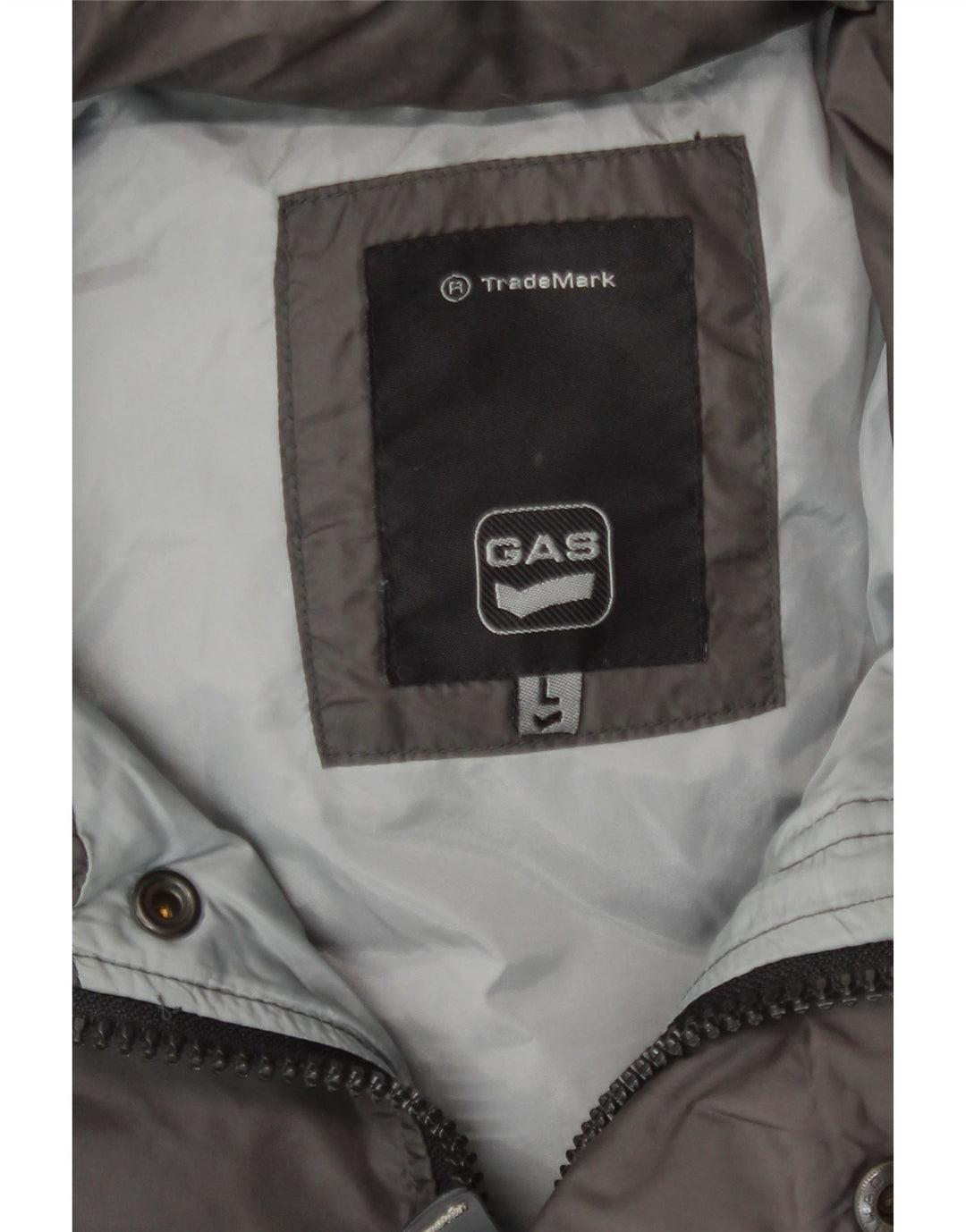 Ανδρικό παλτό με κουκούλα Gas UK 40 Large Grey