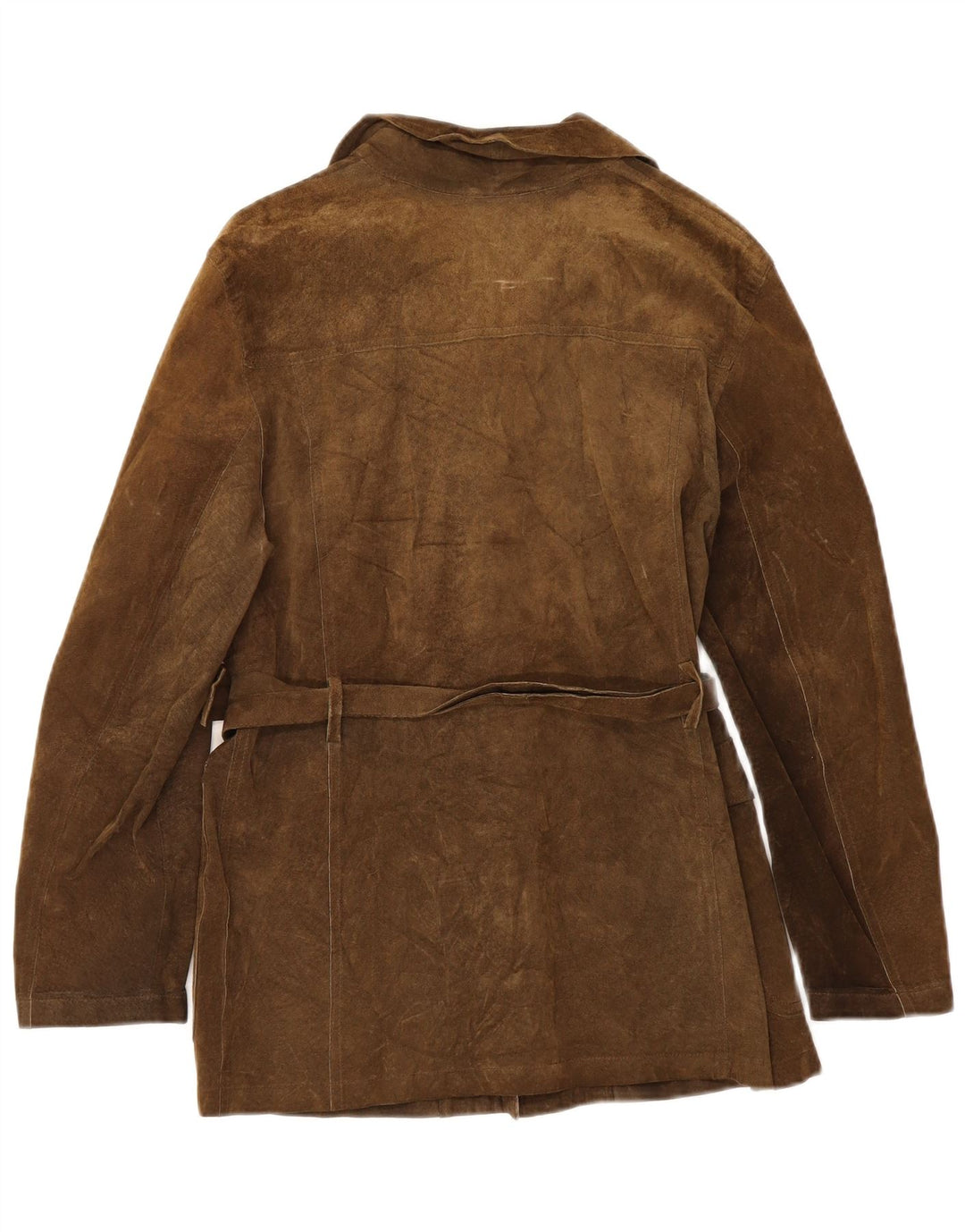 Vintage Γυναικείο Suede Μπουφάν IT 42 Δερμάτινο Μεσαίο Καφέ