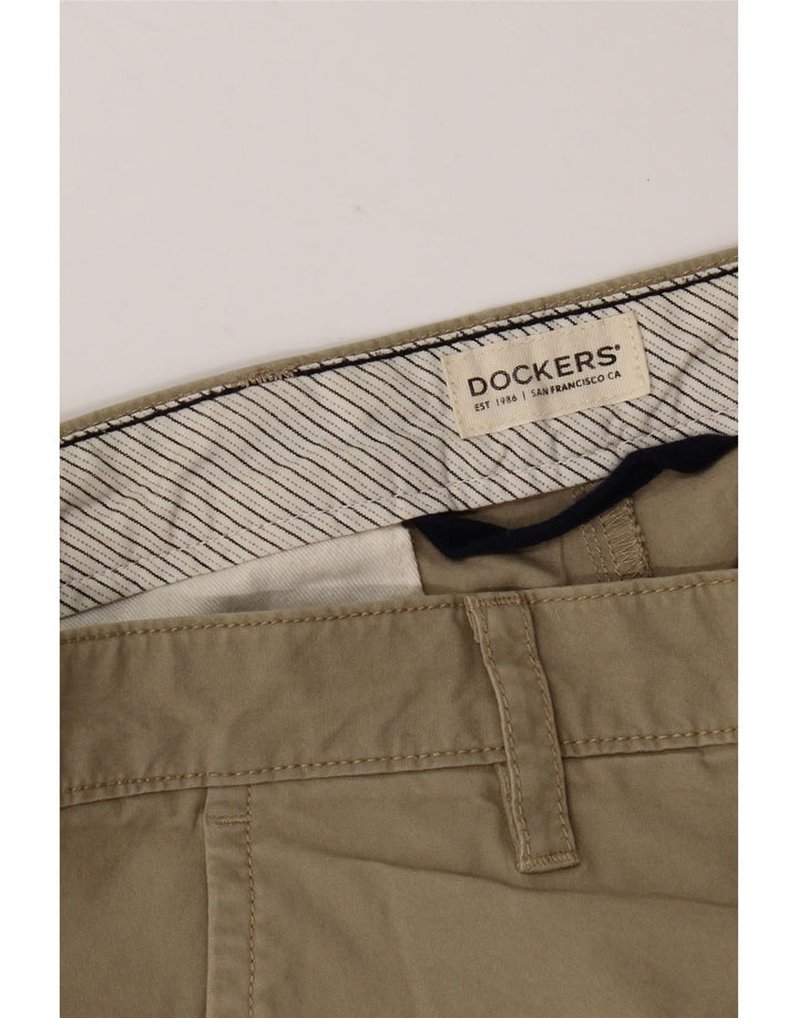 Ανδρικό σορτς chino Dockers W36 μεγάλο χακί βαμβακερό