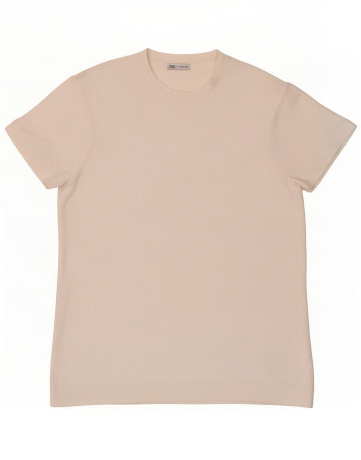 Zara Ανδρικό T-Shirt Top Small White