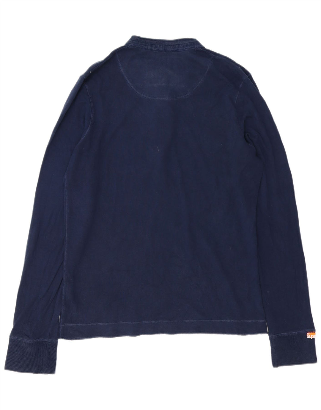 Ανδρικό μπλουζάκι Superdry, μακρυμάνικο, μεσαίο μπλε βαμβακερό