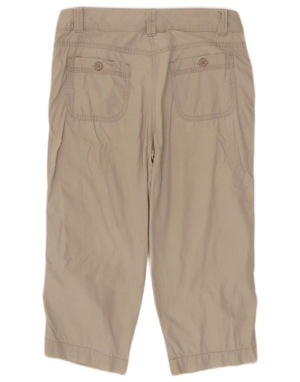 Marks & Spencer Γυναικείο ίσιο παντελόνι Capri UK 10 Small W30 L20 Beige