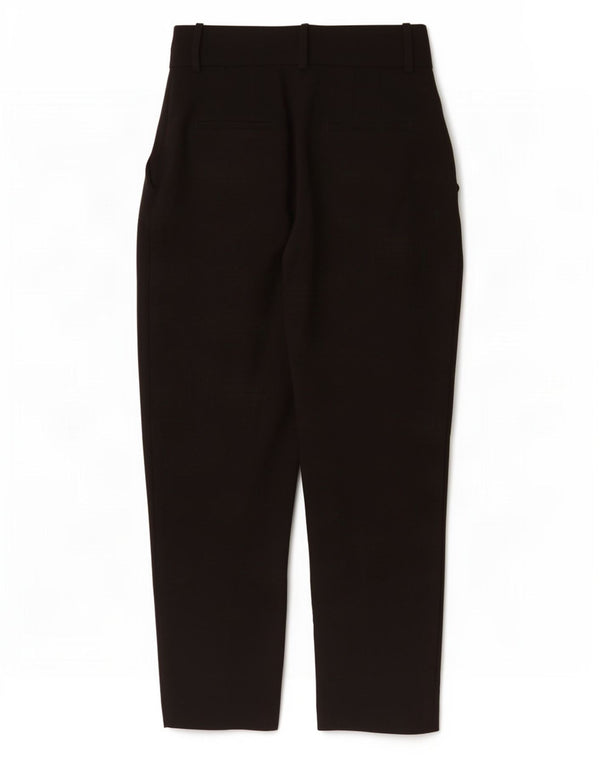 Zara Womens High Waist Pegged Suit Trousers Medium W28 L28 Black Polyester